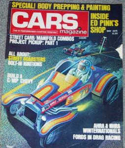 HI PERFORMANCE CARS 1975 MAY - FORD DRAG CARS, ED PINK